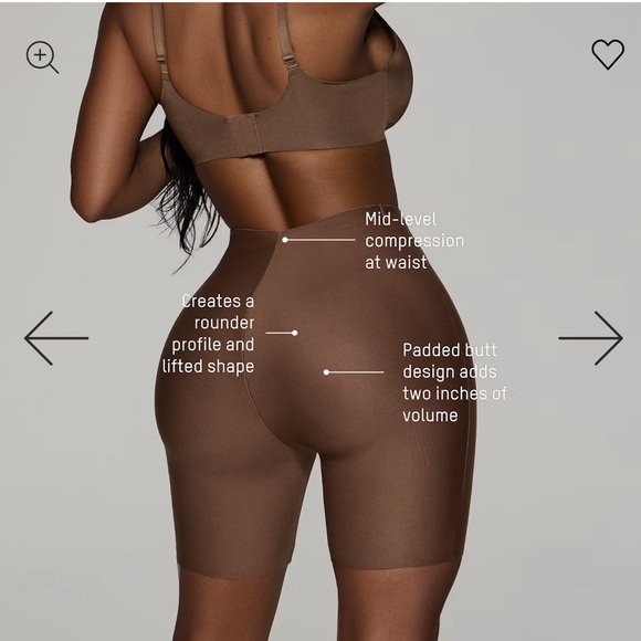 NWOT Skims Body Butt Enhancing Padded Legging Shapewear Onyx Black Size Small - Picture 3 of 6